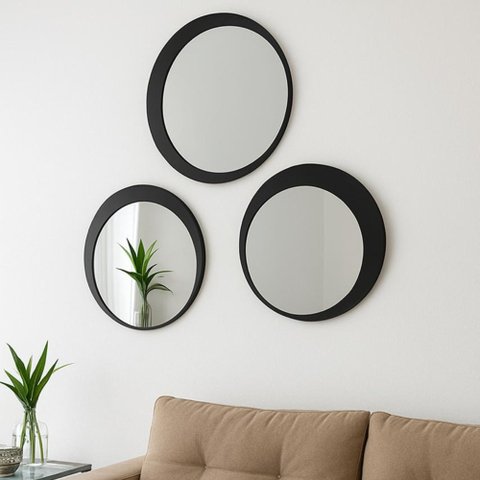 Conjunto de Espelho Decorativo de Parede Eyes