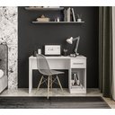 Ver imagem 1 de Mesa Escrivaninha 120cm com 1 Gaveta e Espaço para Cpu Branco 2319
