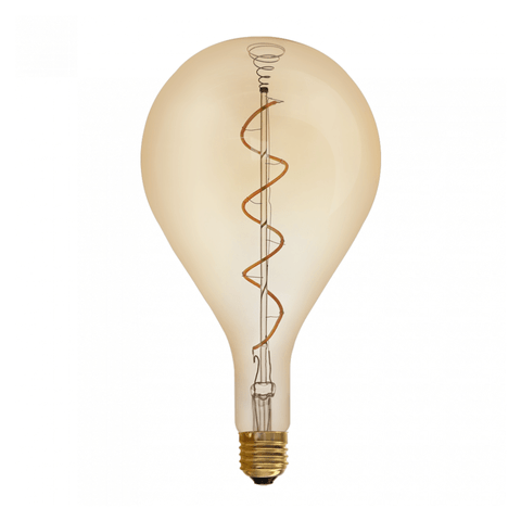 Lampada Glass Filament A165s Smoky 4w 2200k Hevvy
