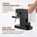 Ver mais imagens de Cafeteira Espresso Mondial Dolce Crema 1200W 127V 1,2L Preto/Inox 20 Bar de Pressão