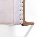 Ver imagem 2 de Puff De Madeira com Estofado Retangular Bell Creme