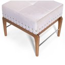 Ver imagem 3 de Puff De Madeira com Estofado Retangular Bell Creme
