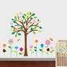 Adesivo de Parede Árvore e Flores - P 55x48cm - 1