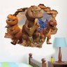 Adesivo de Parede Buraco Falso 3D 3 O Bom Dinossauro - P 45x55cm - 1