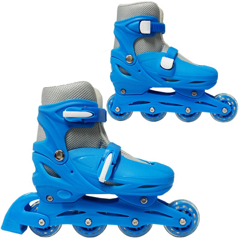 Patins Roller In Line 4 Rodas Em Linha Infantil Masculino Azul Importway BW-018-AZ - 29 - 4
