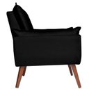 Ver imagem 3 de Poltrona Decorativa Opala Suede Preto - Kasa Sofá