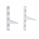 Ver imagem 2 de Suporte Duplo para Trilho Prateleira 17cm Branco 1und Multivisão