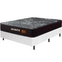 Ver imagem 2 de Cama Box Branca + Colchão Casal San Martin Molas Superlastic 138x188x64cm