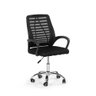 Cadeira de Escritório Giratória Regulagem de Altura em Tecido - Preto - 1