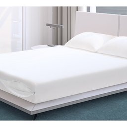 Capa Colchão Casal Branco com Elástico - 3