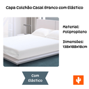 Ver imagem 2 de Capa Colchão Casal Branco com Elástico