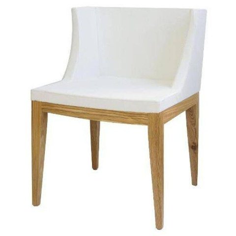Cadeira Or Design Senhorita Courissimo Branco e Madeira
