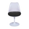 Cadeira Saarinen Tulipa Branca Assento Preto - 2