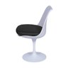 Cadeira Saarinen Tulipa Branca Assento Preto - 3