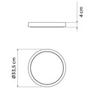 Ver imagem 2 de Kit 4 Pratos para Vasos de Flor 33,5cm Plantas Granito Areia Tramontina Jardim Varanda Tam P