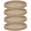Ver imagem 1 de Kit 4 Pratos para Vasos de Flor 33,5cm Plantas Granito Areia Tramontina Jardim Varanda Tam P