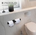 Ver imagem 4 de Papeleira Dupla Inox Preto Fosco - Kromus Rt0313b