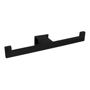 Papeleira Dupla Inox Preto Fosco - Kromus Rt0313b