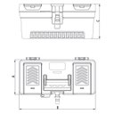 Ver imagem 3 de Caixa Plástica para Ferramentas Tramontina 13" com Bandeja Removível 43803113