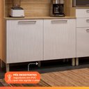 Ver mais imagens de Armário de Cozinha Compacta 6 Portas 2 Gavetas Montesa - Freijó/Supremo