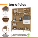 Ver imagem 5 de Armário de Cozinha Compacta 6 Portas 2 Gavetas Montesa - Freijó/Supremo