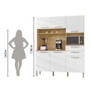 Ver imagem 7 de Armário de Cozinha Compacta 6 Portas 2 Gavetas Montesa - Freijó/supremo