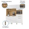 Armário de Cozinha Compacta 6 Portas 2 Gavetas Montesa - Freijó/supremo - 5