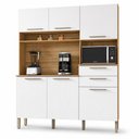 Ver imagem 1 de Armário de Cozinha Compacta 6 Portas 2 Gavetas Montesa - Freijó/Supremo