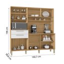Ver imagem 4 de Armário de Cozinha Compacta 6 Portas 2 Gavetas Montesa - Freijó/supremo