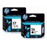 Kit Cartucho Hp 56 C6656ab Preto e Hp 57 C6657ab Color 2 Un - 1