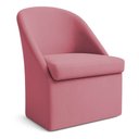 Ver imagem 2 de Cadeira Poltrona Decorativa Clara Veludo Rosa Chiclete Dal Poz Estofados