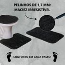 Ver imagem 6 de Kit 3 Peças Banheiro Tapete Classic Preto Black