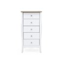 Ver imagem 3 de Cômoda Organizadora Alta de Madeira 5 Gavetas Barroco - Iaza Moveis