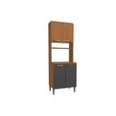 Ver imagem 1 de Paneleiro Cozinha Modulado Linna T726 C/ 4 Portas 70cm Canela/grafite Kappesberg