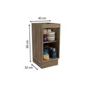 Ver imagem 3 de Balcão de Cozinha Modulado Maxxi G741 C- 1 Porta S- Tampo 40cm Canela - Kappesberg