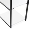 Escrivaninha Mesa Industrial Nic 90 Cm Preto e Tampo Branco - 5