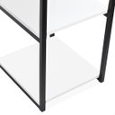 Ver imagem 5 de Escrivaninha Mesa Industrial Nic 90 Cm Preto e Tampo Branco