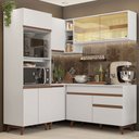 Ver imagem 1 de Cozinha Completa de Canto Madesa Reims 332001 com Armário e Balcão Branco Cor:Branco