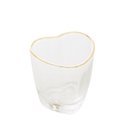 Ver imagem 1 de Copo P/Shot de Vidro Coração C/Borda Dourada 50ml Lyor