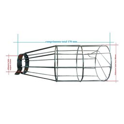 Kit 9 Gaiolas Arame Longa 17x8 P/ Pendentes Luz e decoração - 2