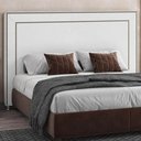 Ver imagem 2 de Cabeceira Cama Box Casal 140cm Mali P02 Sintético Branco - Mpozenato