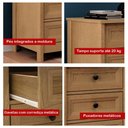 Ver mais imagens de Mesa de Cabeceira Ditália 3 Gavetas Dm-111 Carvalho