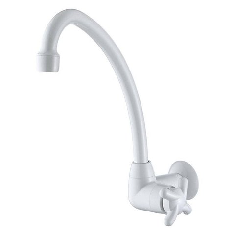 Torneira Cozinha Parede Bica Móvel Branca Brio 1168 F34 BR