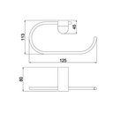 Ver imagem 4 de Porta Toalha Argola Cromada Lorenlike 2050 C78 - Lorenzetti