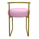 Ver mais imagens de Kit 2 Banqueta para Penteadeira Quarto Base de Ferro Corino:rosa Claro