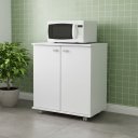 Ver imagem 1 de Balcão para Cozinha 2 Portas com Rodízios BL3300 Branco