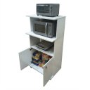 Ver mais imagens de Balcão para Cozinha 2 Portas 2 Nichos para Forno e Microondas BL3301 Branco