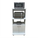 Ver imagem 7 de Balcão para Cozinha 2 Portas 2 Nichos para Forno e Microondas BL3301 Branco