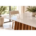 Ver imagem 6 de Mesa Jantar Pitanga Madeira c/Vidro 220cm Madeira/Offw Cimol