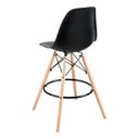 Ver imagem 3 de Banqueta Eames Side Preta Polipropileno